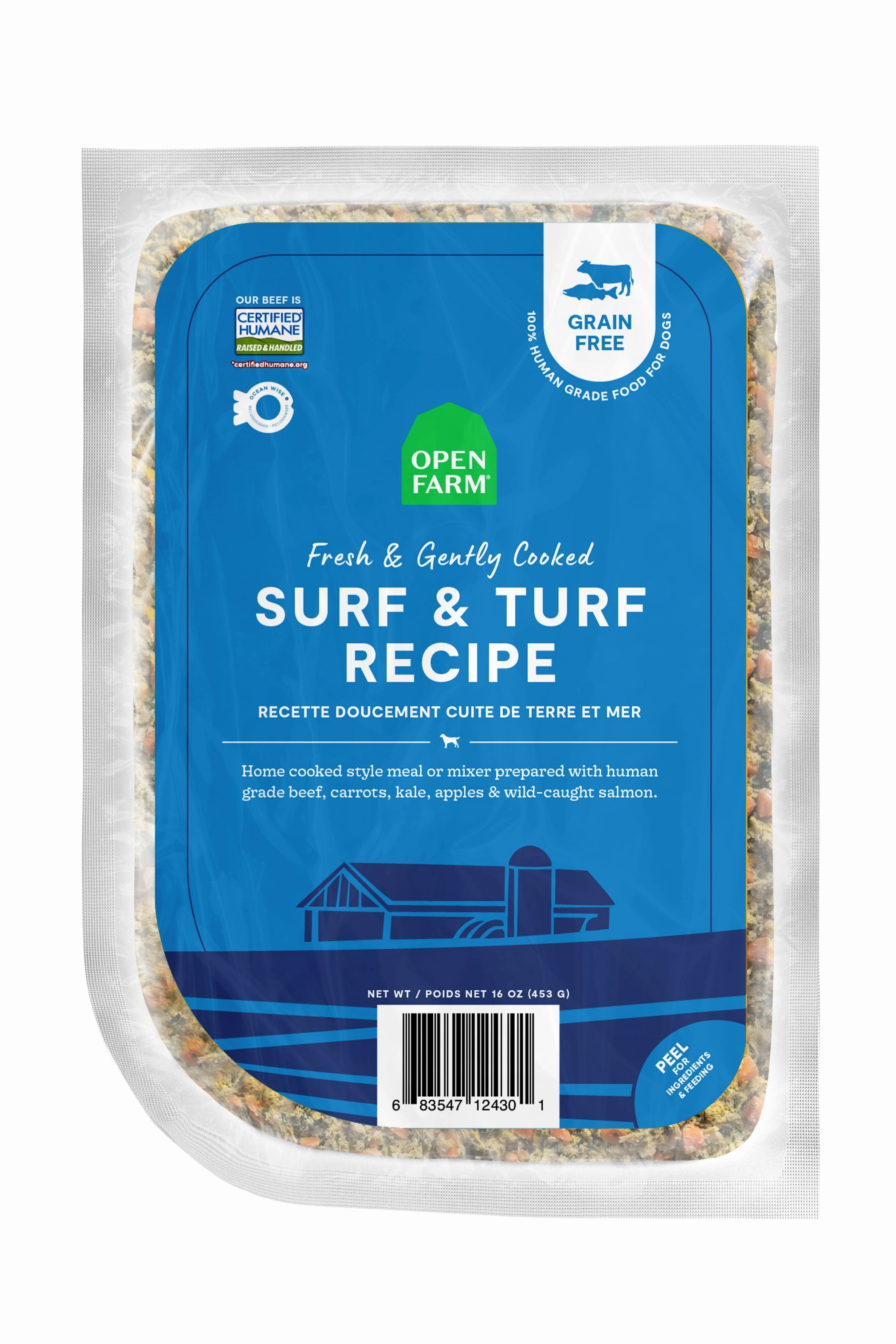 Open Farm Gently Cooked Surf and Turf Fresh Dog Food