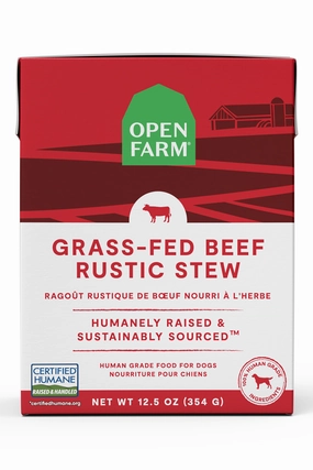 Open Farm Grass-Fed Beef Rustic Stew Wet Dog Food