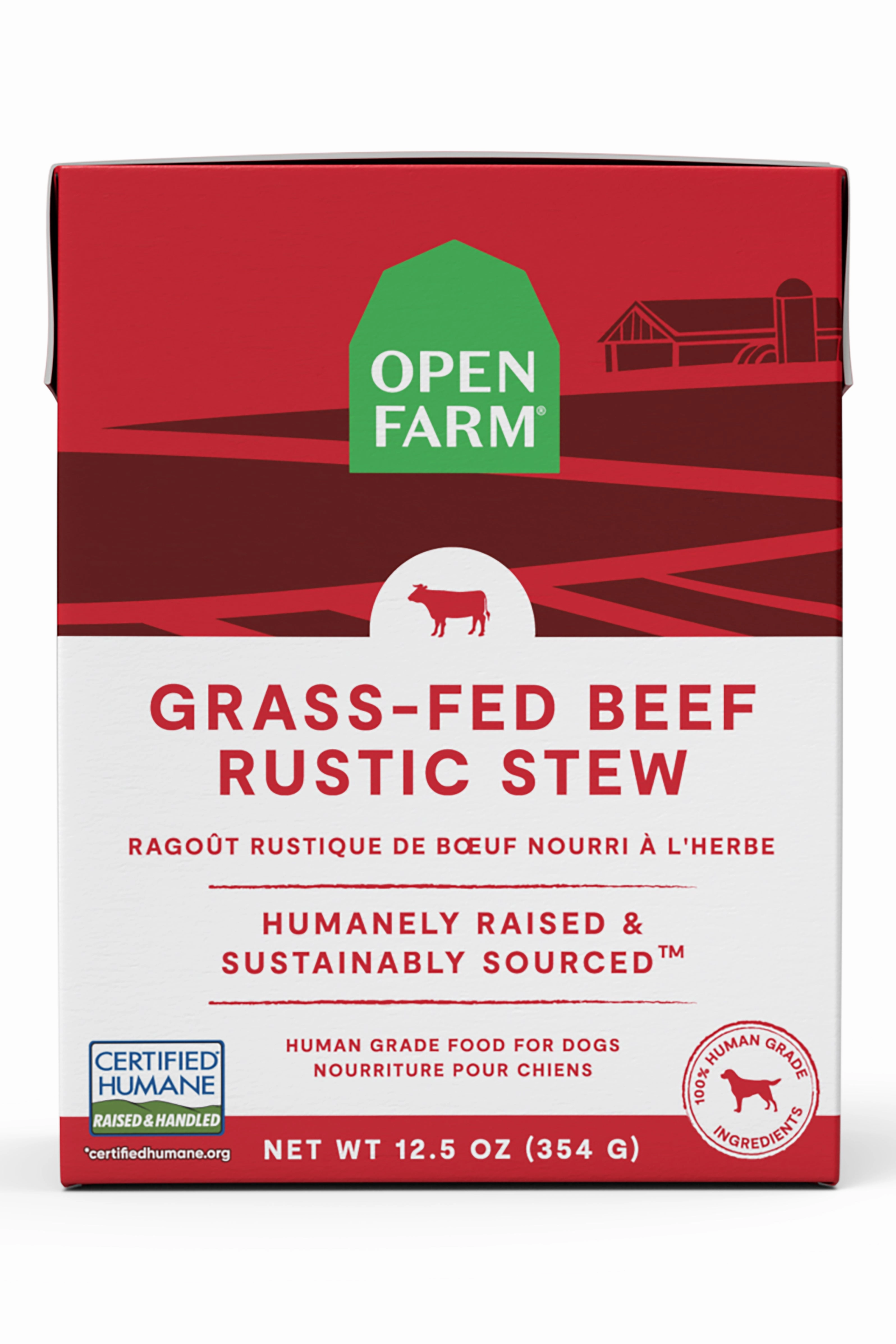 Open Farm Grass-Fed Beef Rustic Stew Wet Dog Food