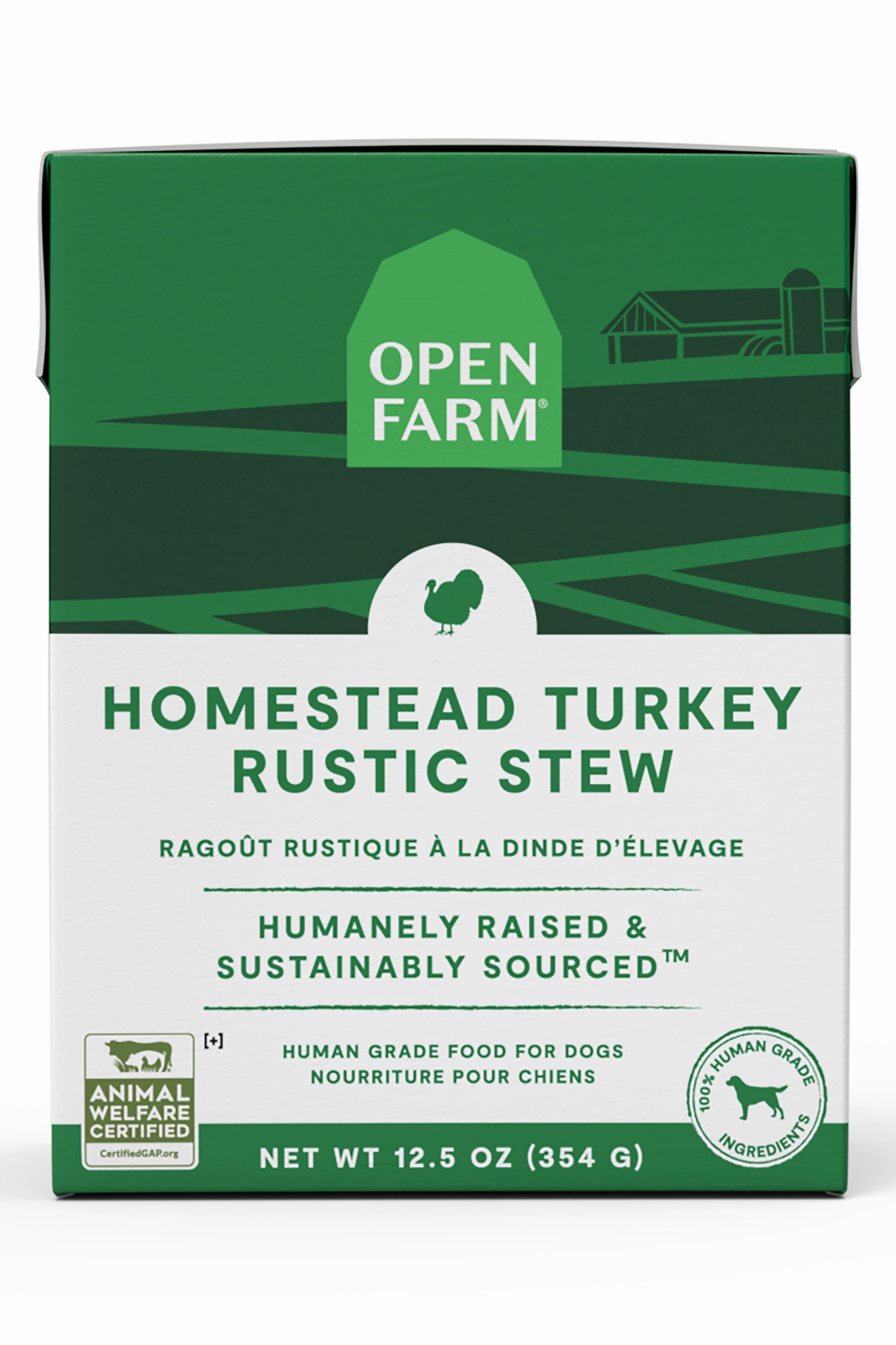 Open Farm Homestead Turkey Rustic Stew Wet Dog Food