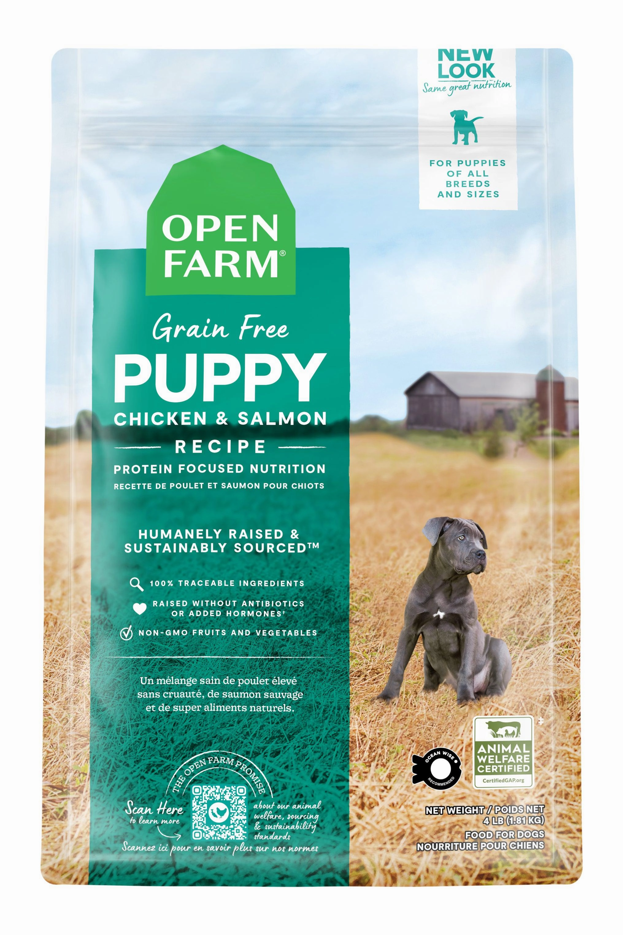 Open Farm Puppy Chicken and Salmon Dry Dog Food