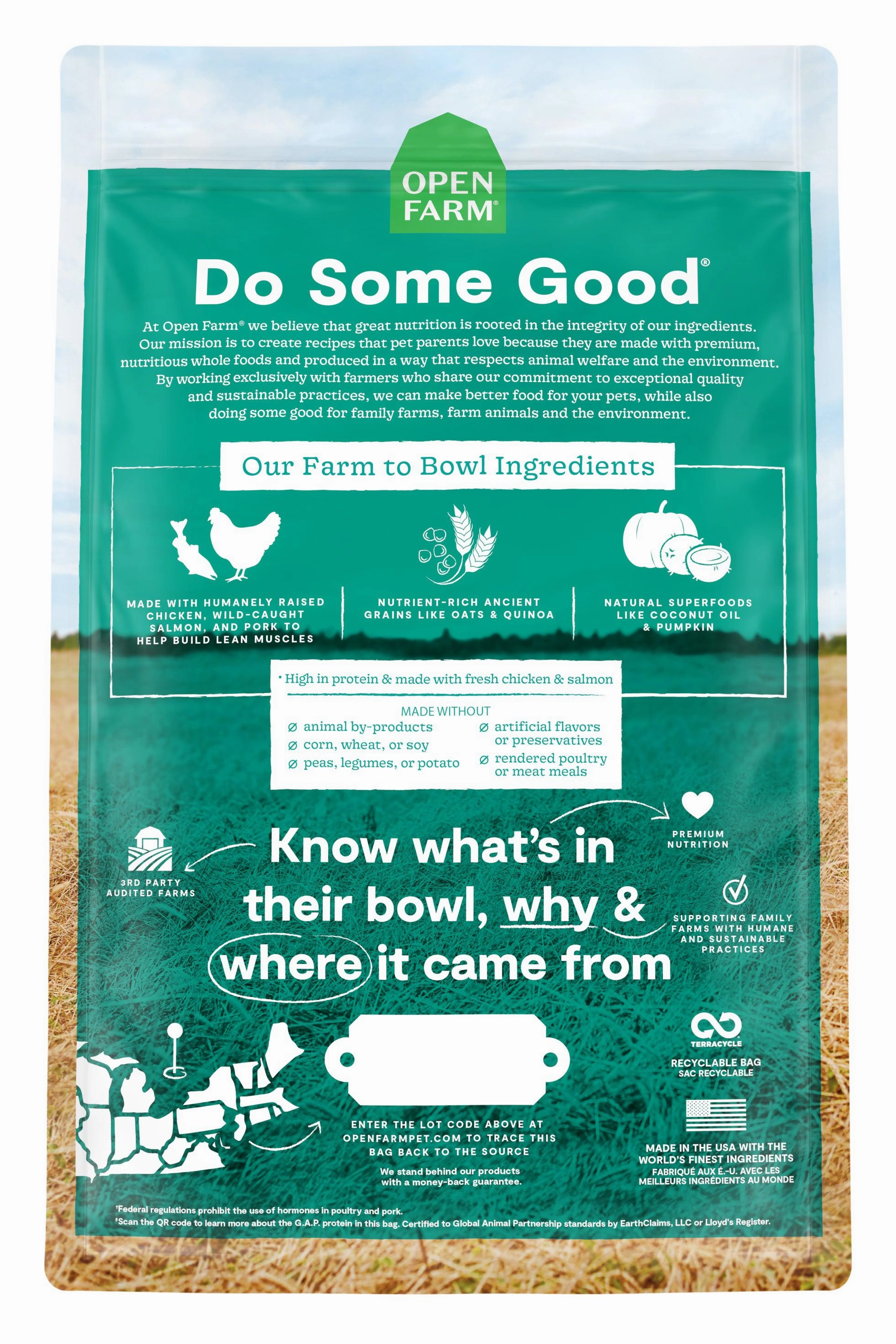 Open Farm Puppy Chicken, Salmon, and Ancient Grains Dry Dog Food