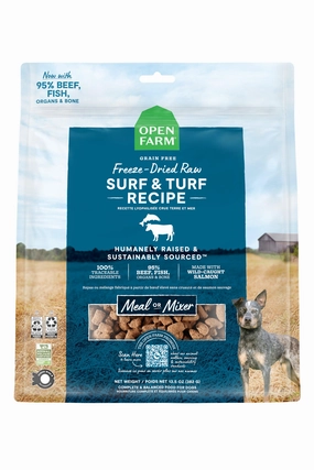 Open Farm Surf and Turf Freeze-Dried Morsels Dog Food