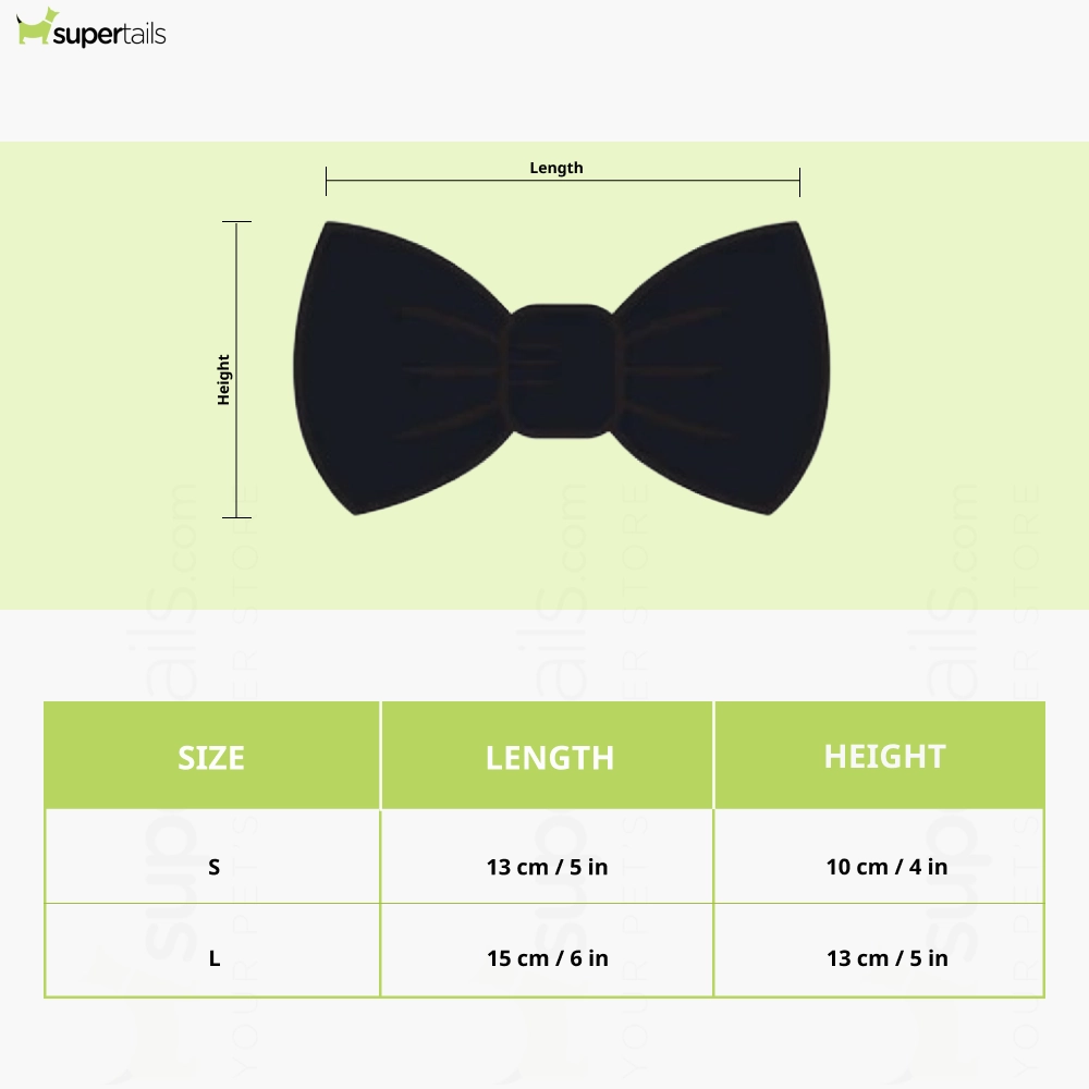 Pawgypets Party Wear Bowtie For Dogs and Cats (Silver)