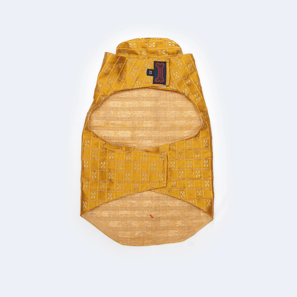 Pawgypets Strapy Sherwani for Dogs and Cats (Mustard)