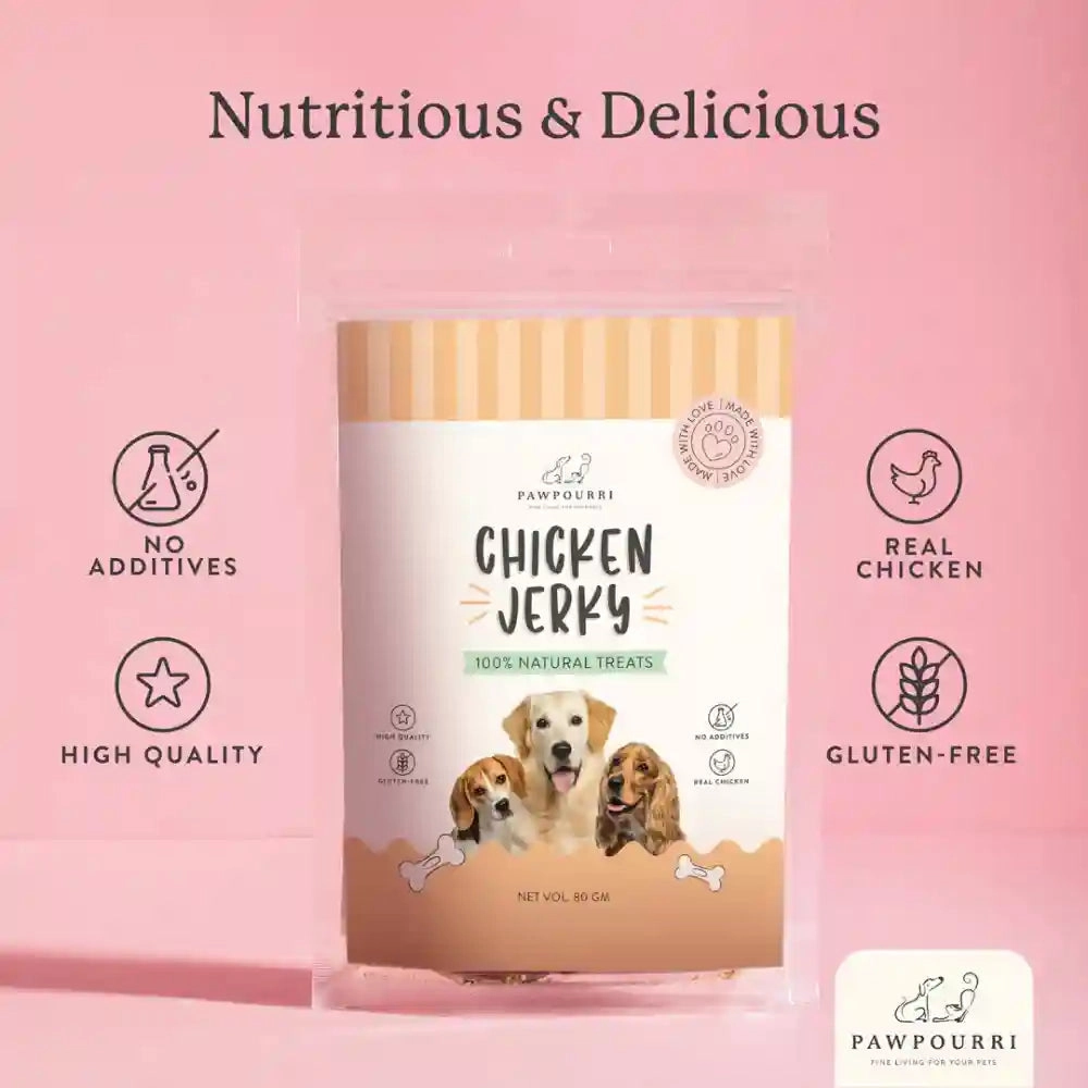Pawpourri 100% Natural Chicken Jerky Dog Treat
