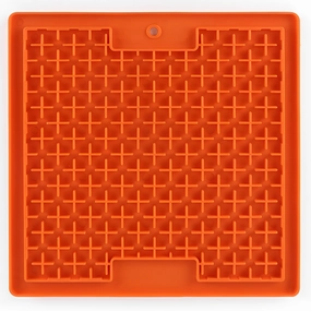 Pawpourri Sqaure Lickmat for Dogs and Cats (Orange)