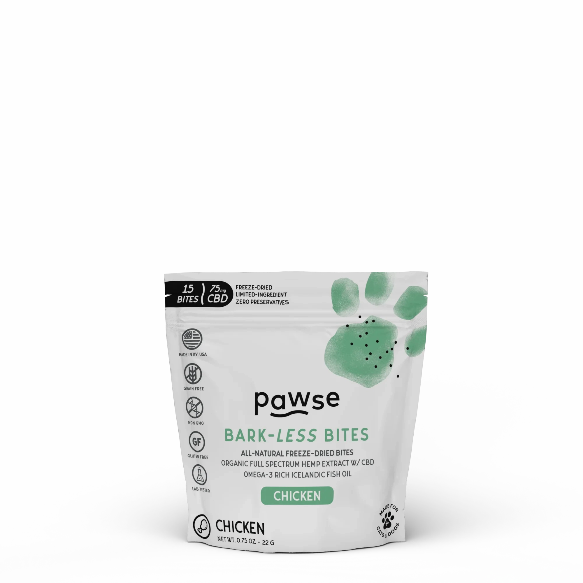 Pawse Bark Less Bites Freeze Dried Chicken