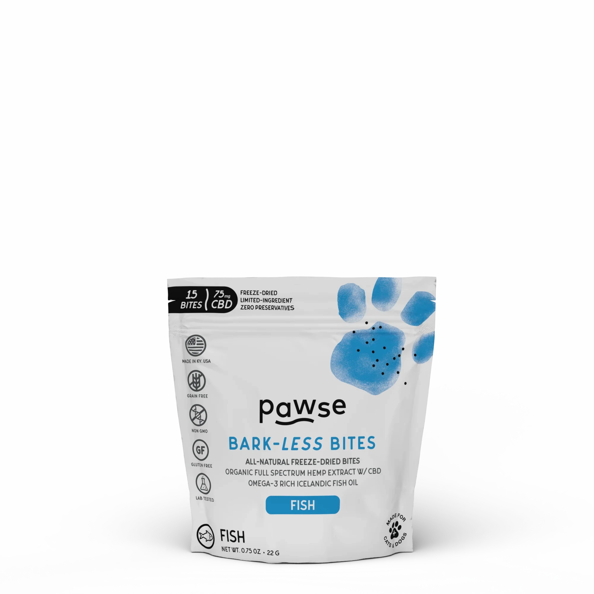Pawse Bark Less Bites Freeze Dried Fish