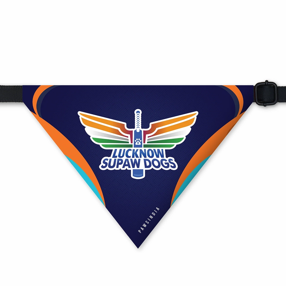 Pawsindia Lucknow Supaw Giants ipl Bandana for Dogs