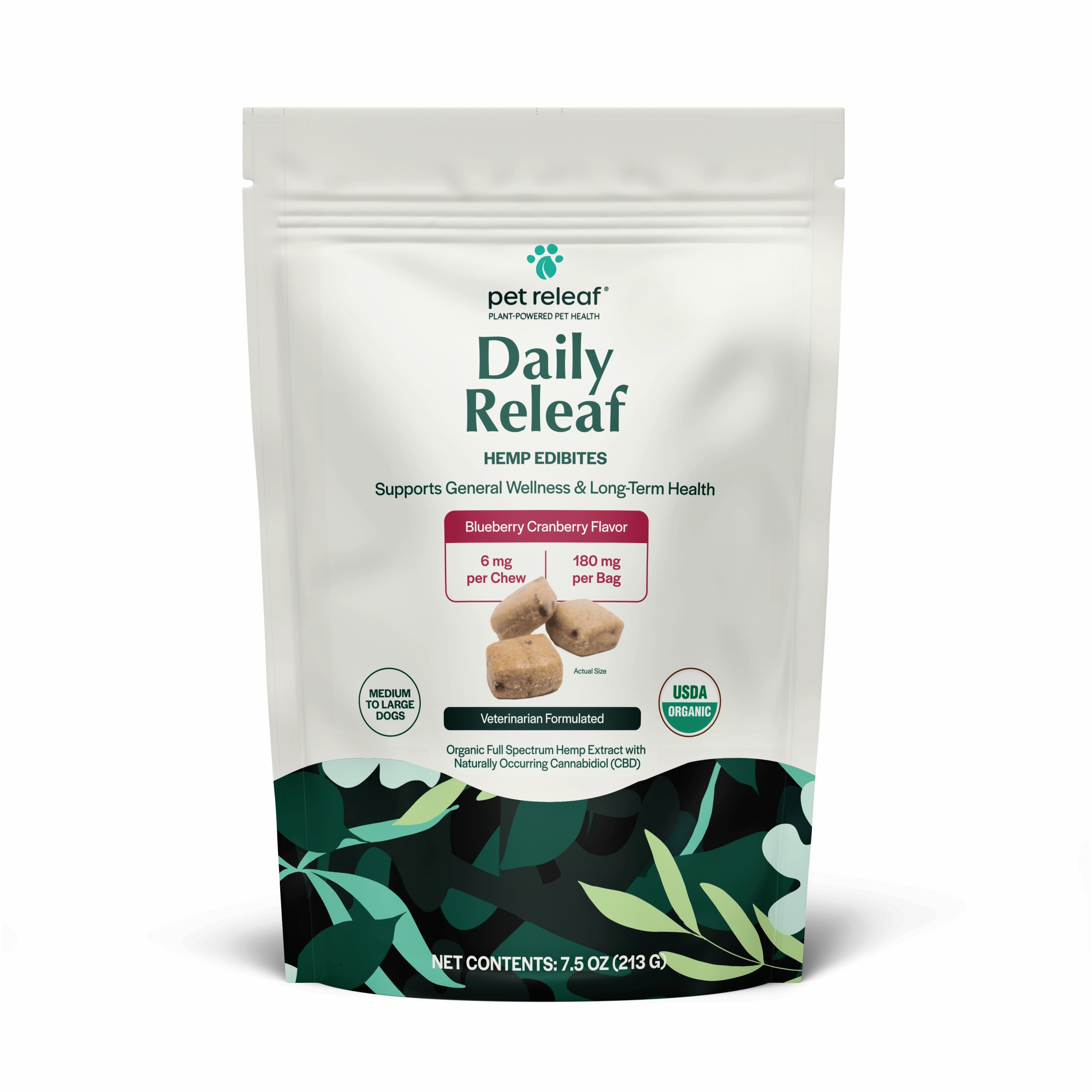 Pet Releaf Daily Releaf Edibites Blueberry & Cranberry