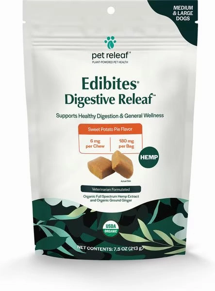 Pet Releaf Digestive Releaf Edibites Sweet Potato Pie Flavor