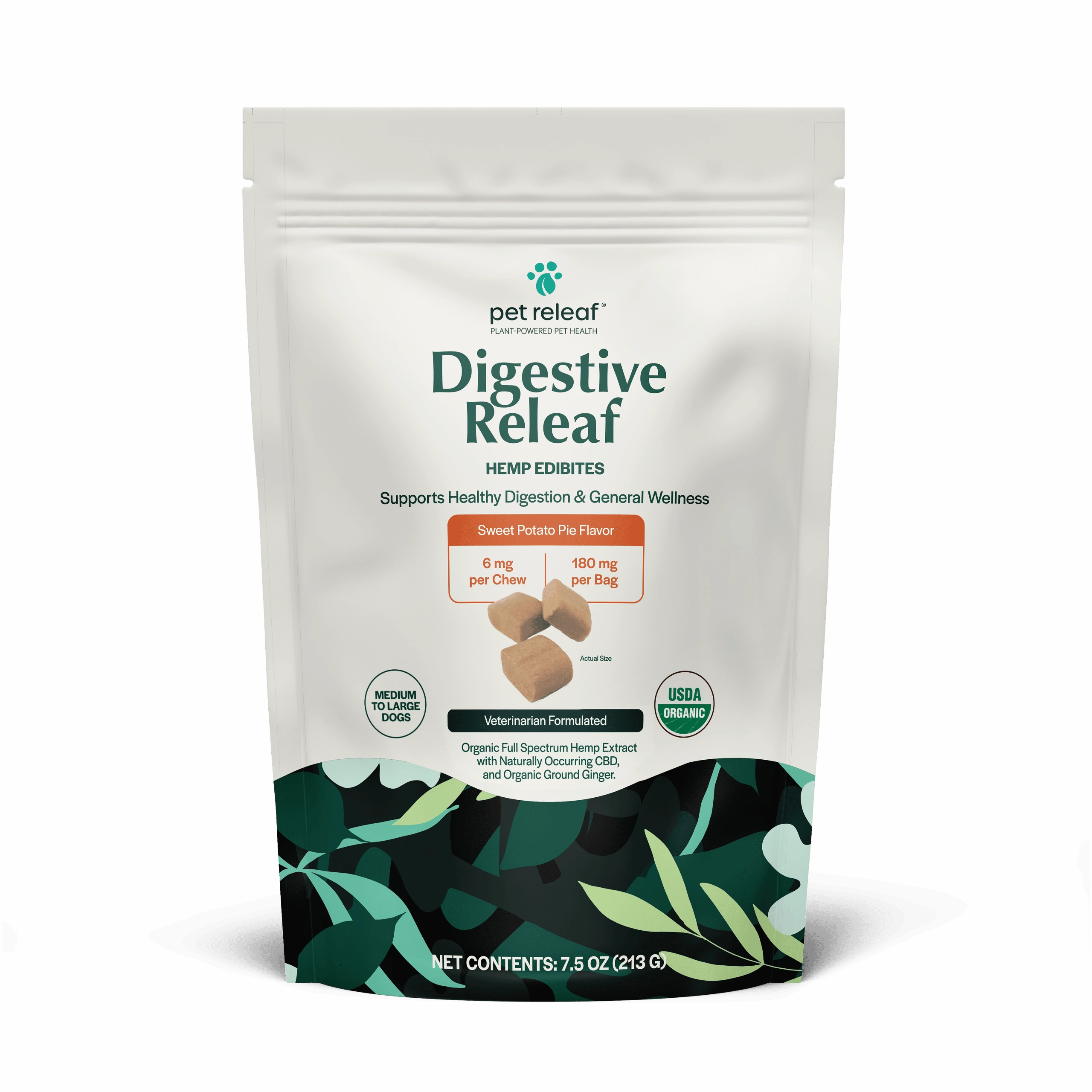 Pet Releaf Digestive Releaf Edibites Sweet Potato Pie Flavor