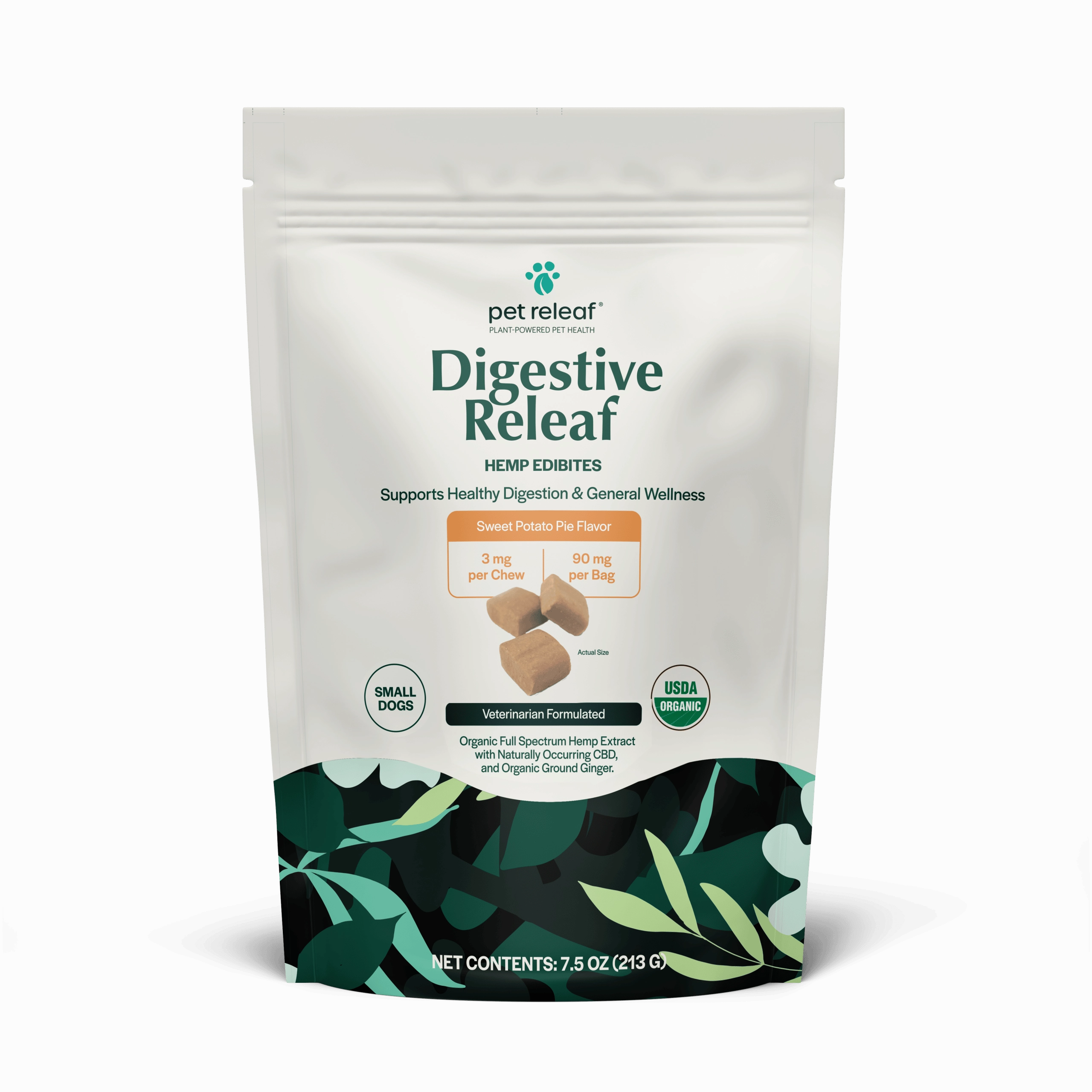 Pet Releaf Digestive Releaf Edibites Sweet Potato Pie Flavor