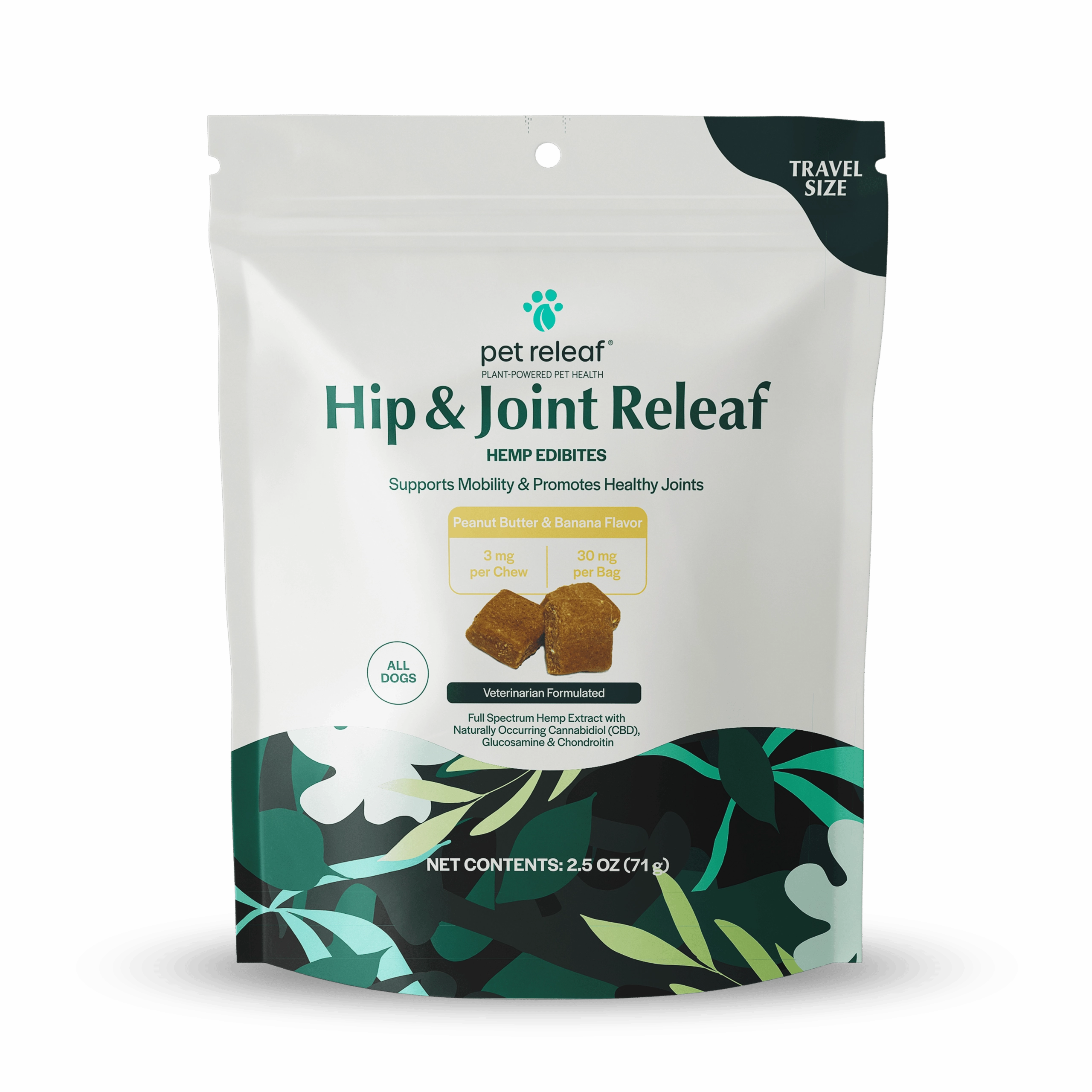 Pet Releaf Hip & Joint Releaf Edibites Peanut Butter & Banana