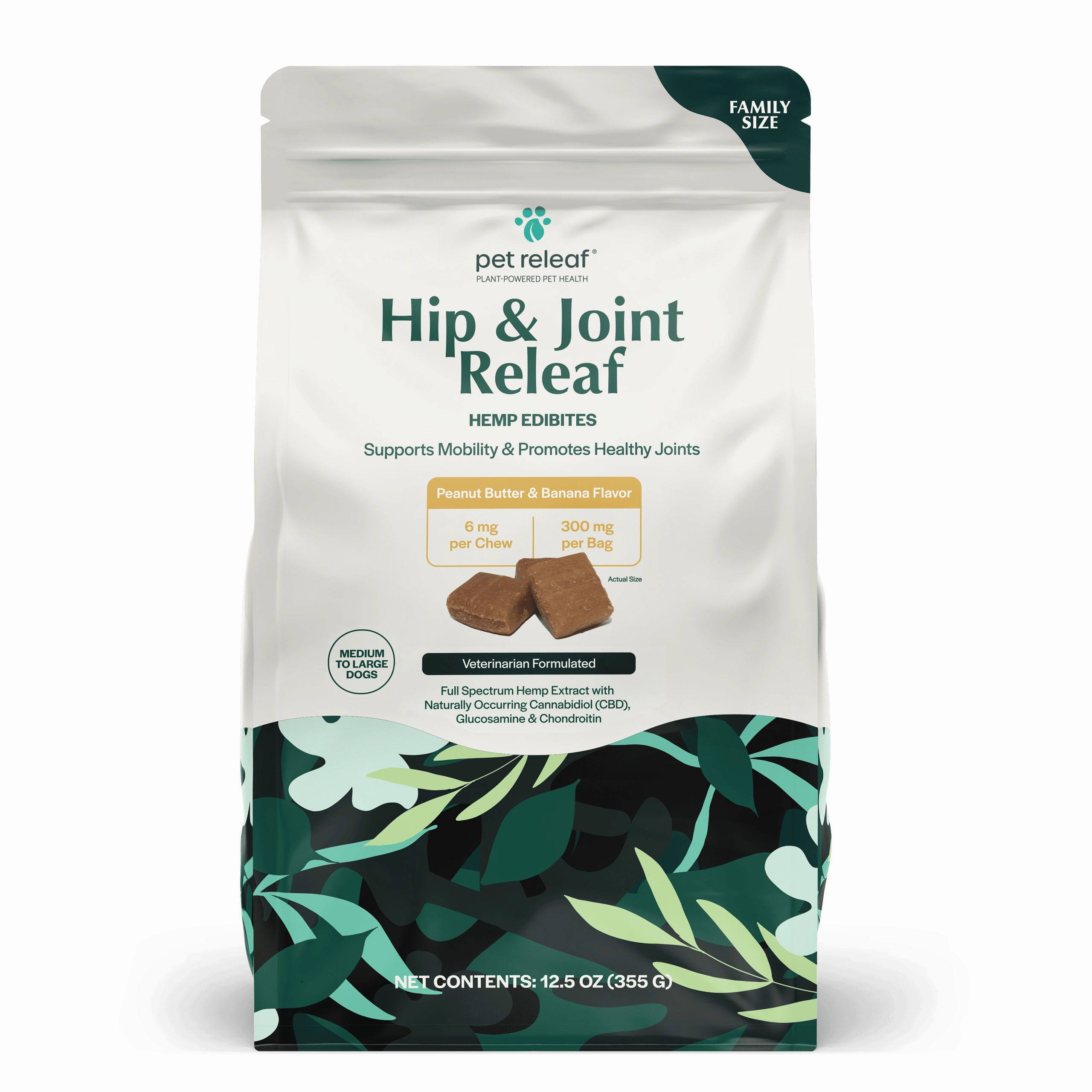 Pet Releaf Hip & Joint Releaf Edibites Peanut Butter & Banana