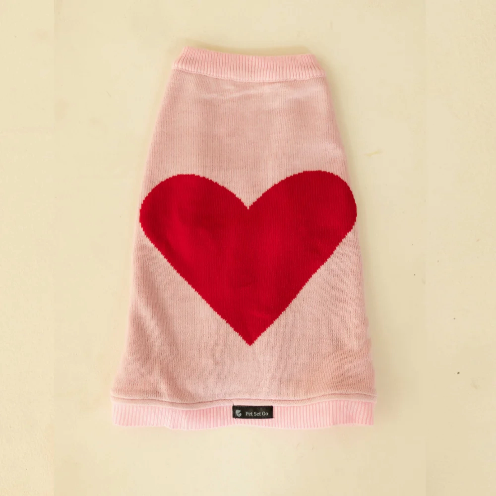 Pet Set Go Iras Sweater for Dogs and Cats (Red & Pink)