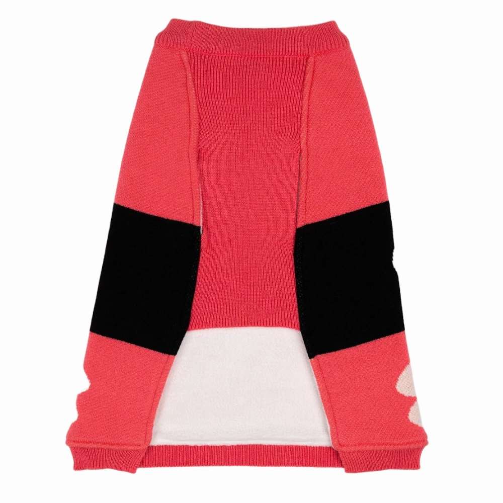 Petsnugs Bones and Paws Sweater for Dogs and Cats (Pink)