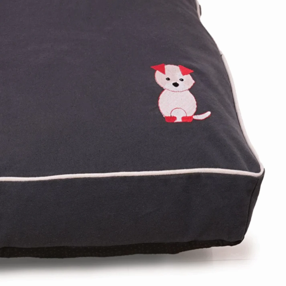 Petter World Comfort Flat Cushion Bed for Dogs (Autumn Grey)