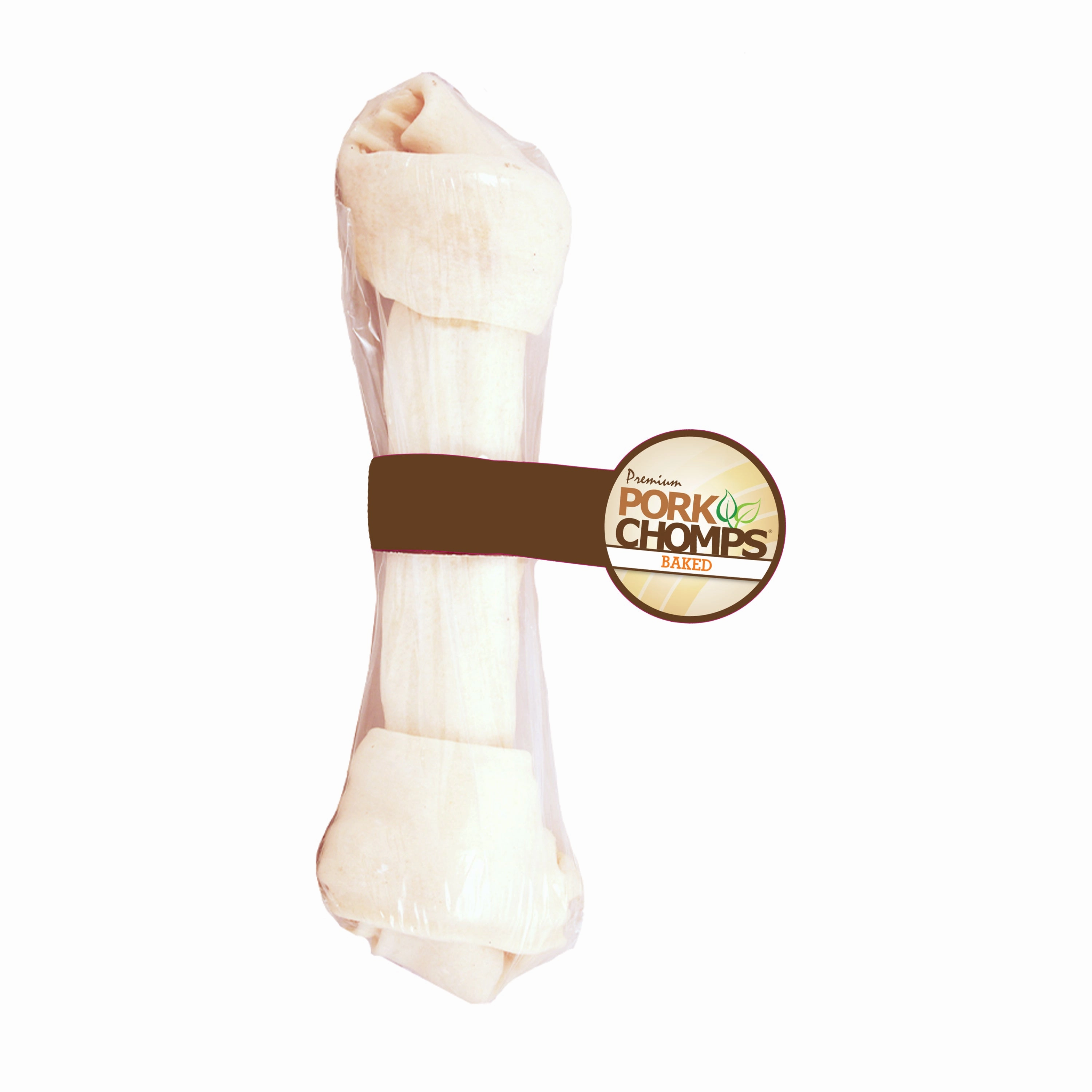 Pork Chomps 11-inch Baked Pork Skin Knot, 1 count Dog Chew