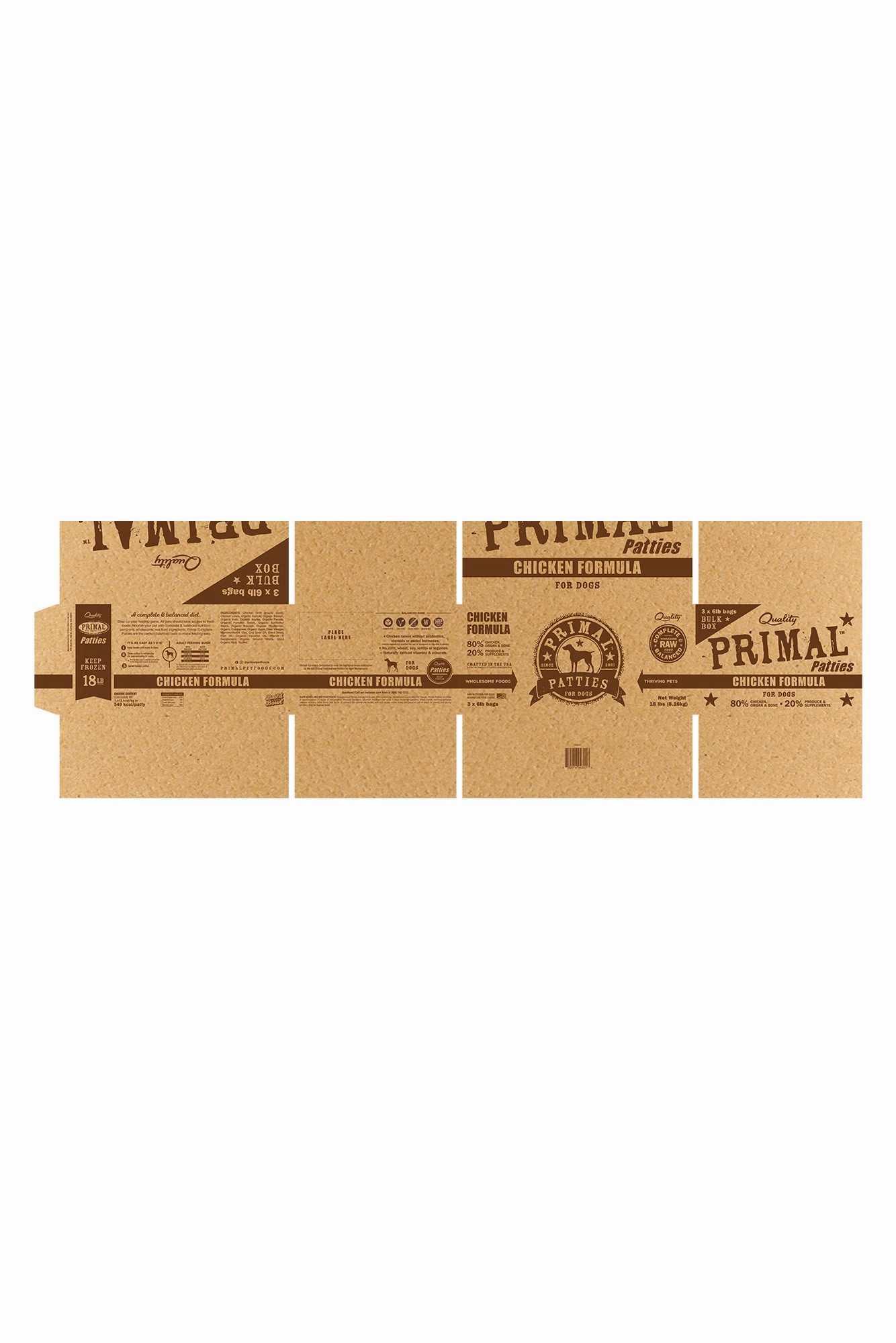 Primal Chicken Frozen Raw Dog Food