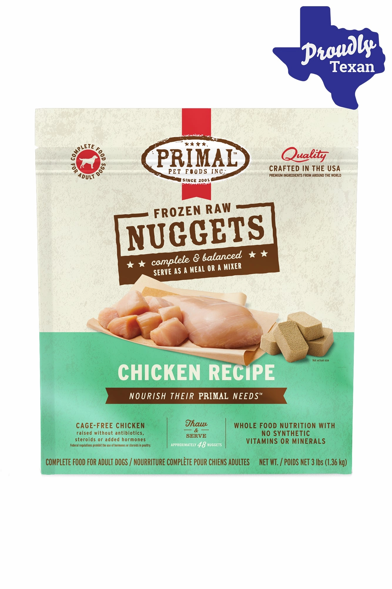 Primal Chicken Frozen Raw Dog Food