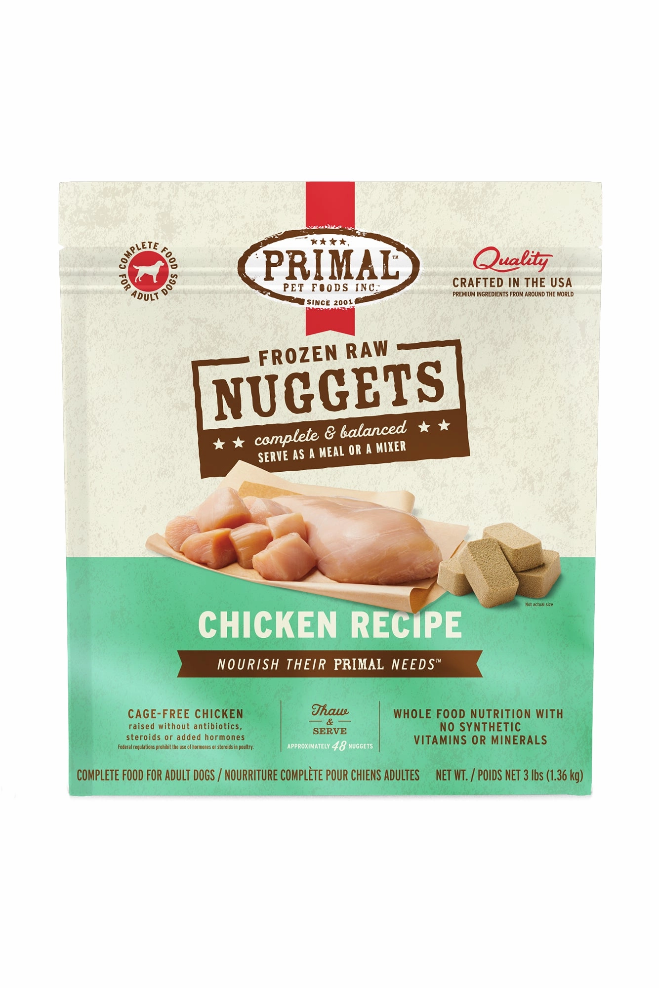 Primal Chicken Frozen Raw Dog Food