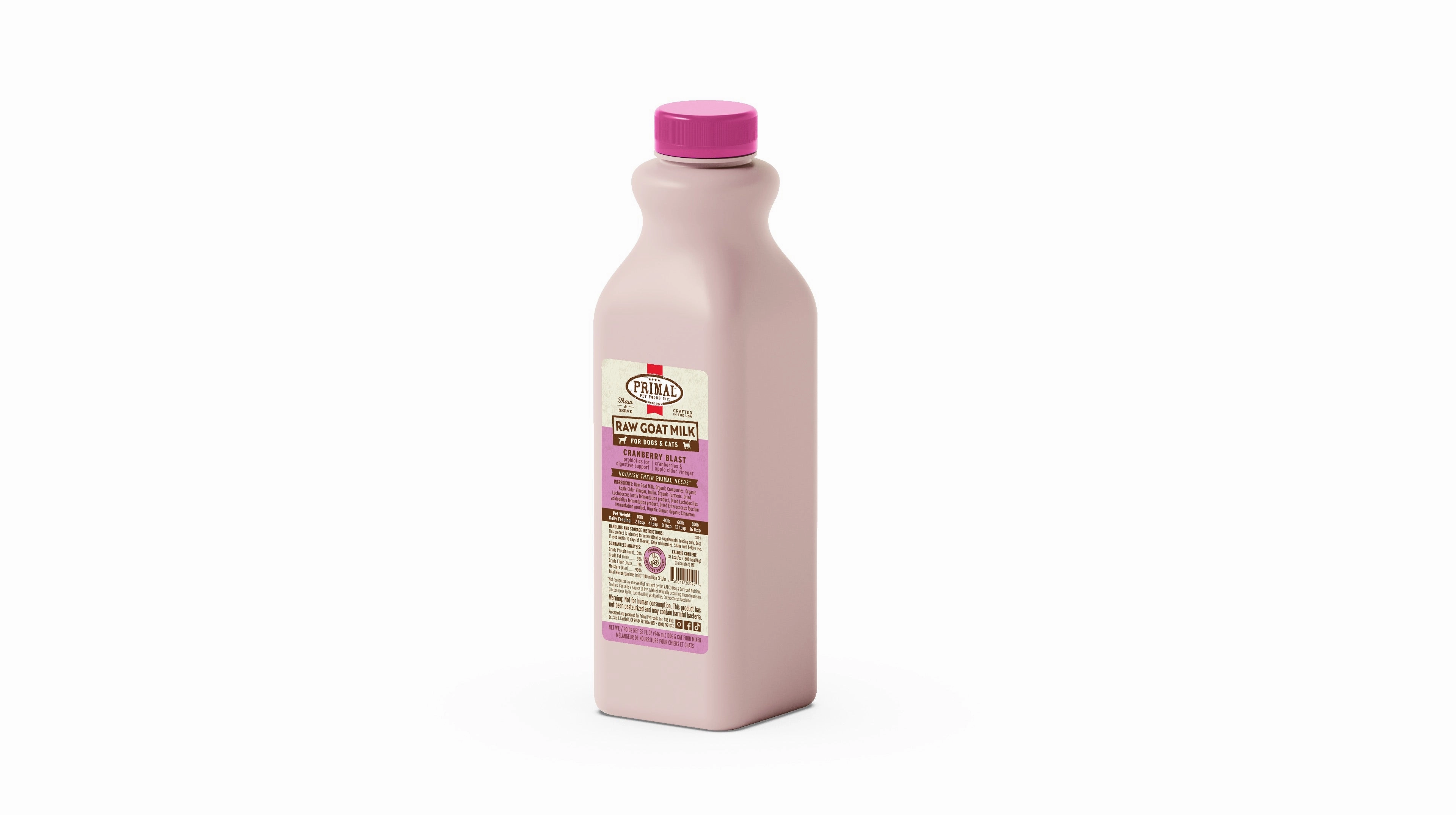 Primal Cranberry Blast Goats Milk 1 qt.