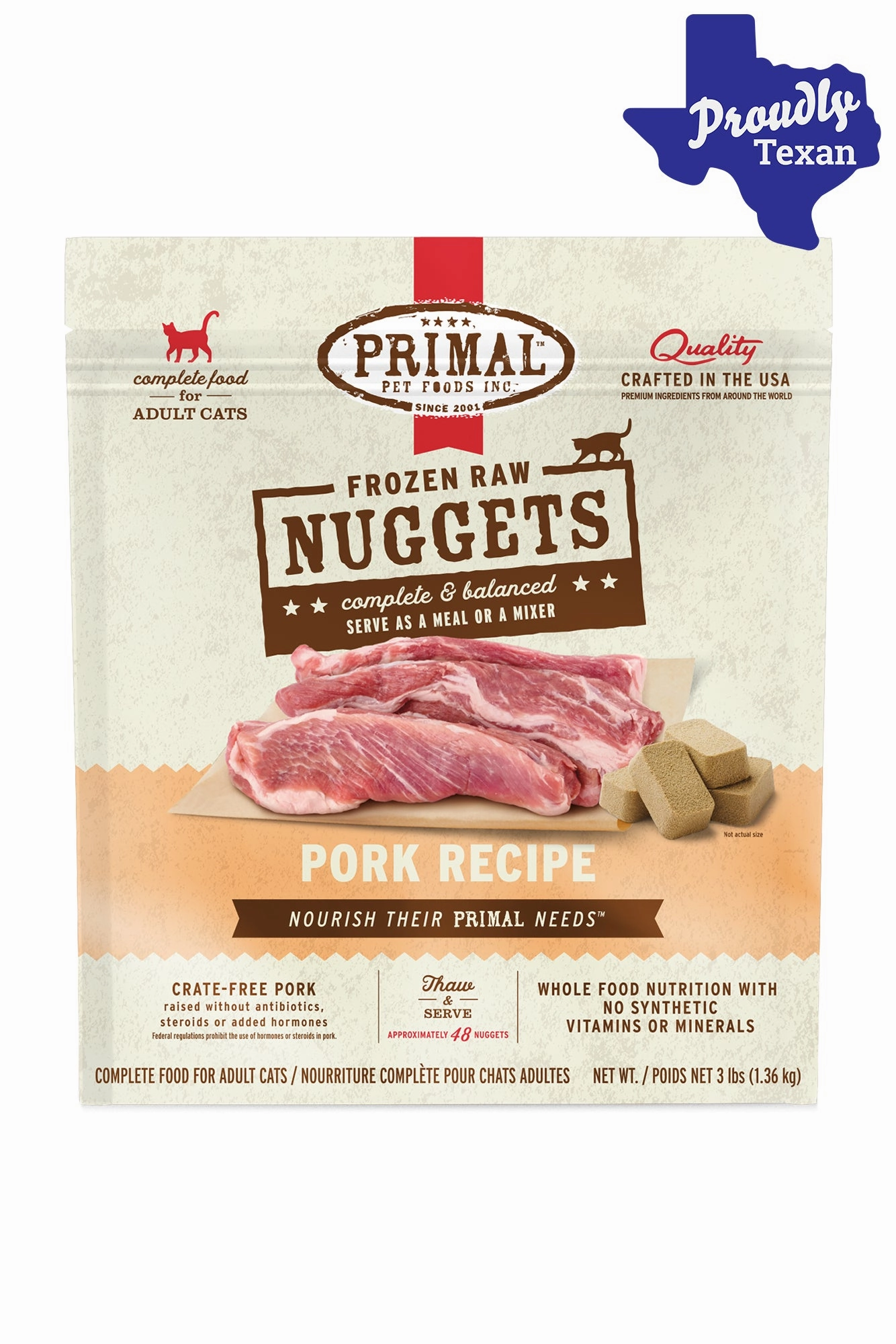 Primal Feline Pork Frozen Raw Cat Food