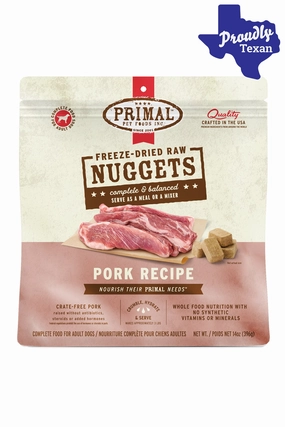 Primal Freeze Dried Nuggets Pork Dog Food