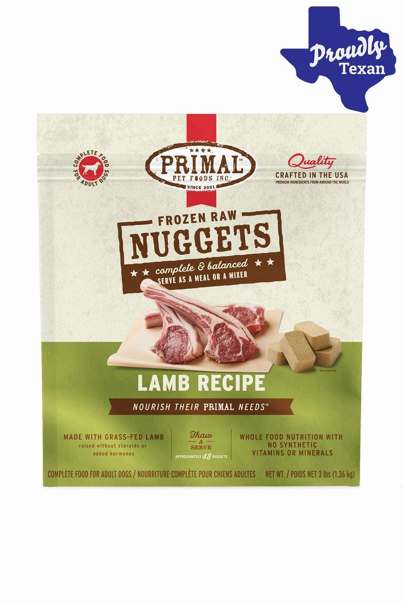 Primal Lamb Frozen Raw Dog Food