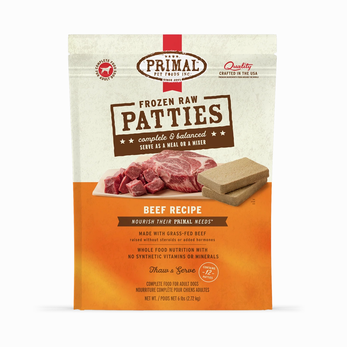 Primal Raw Frozen Beef Formula