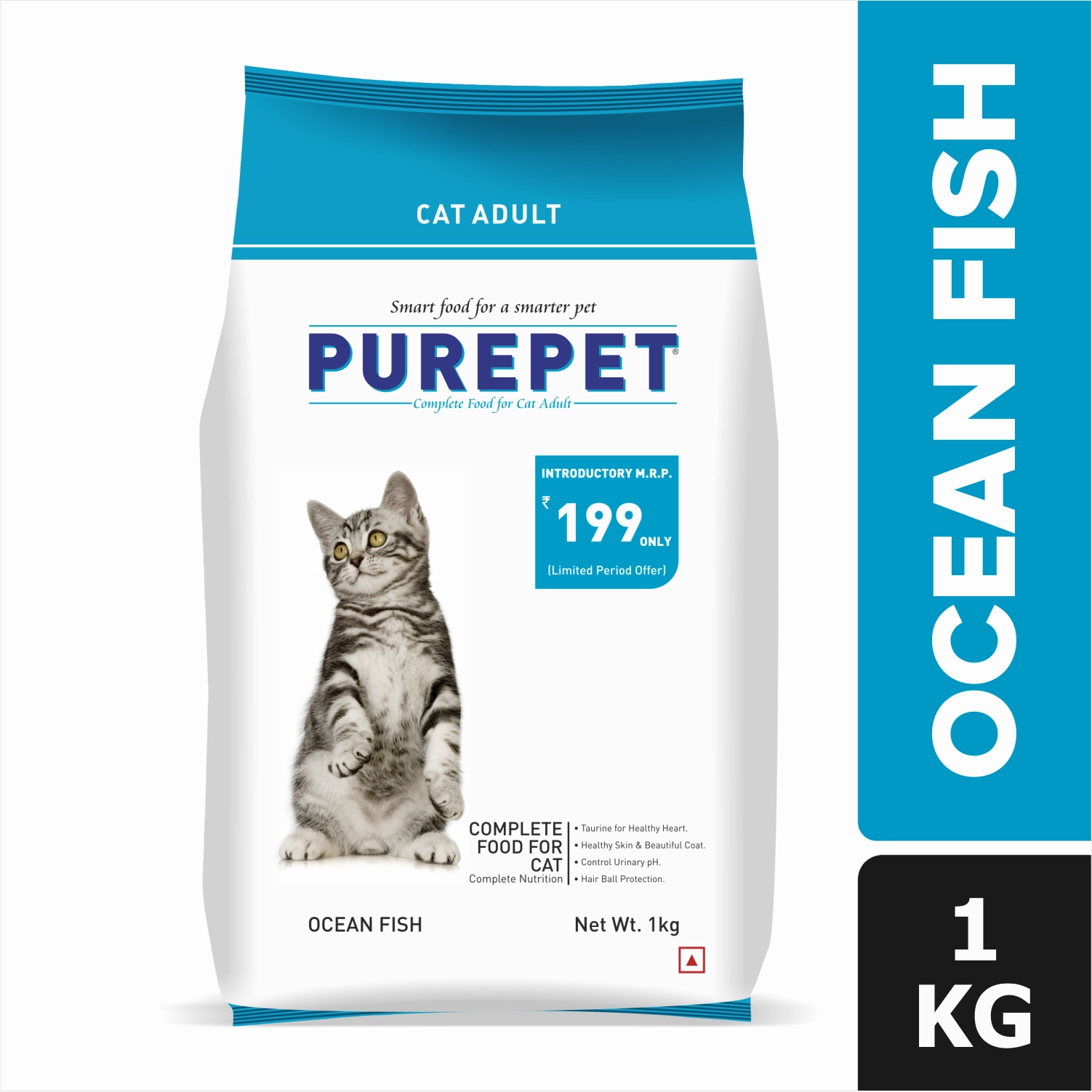 Purepet Mackerel and Ocean Fish Adult Cat Dry Food Combo