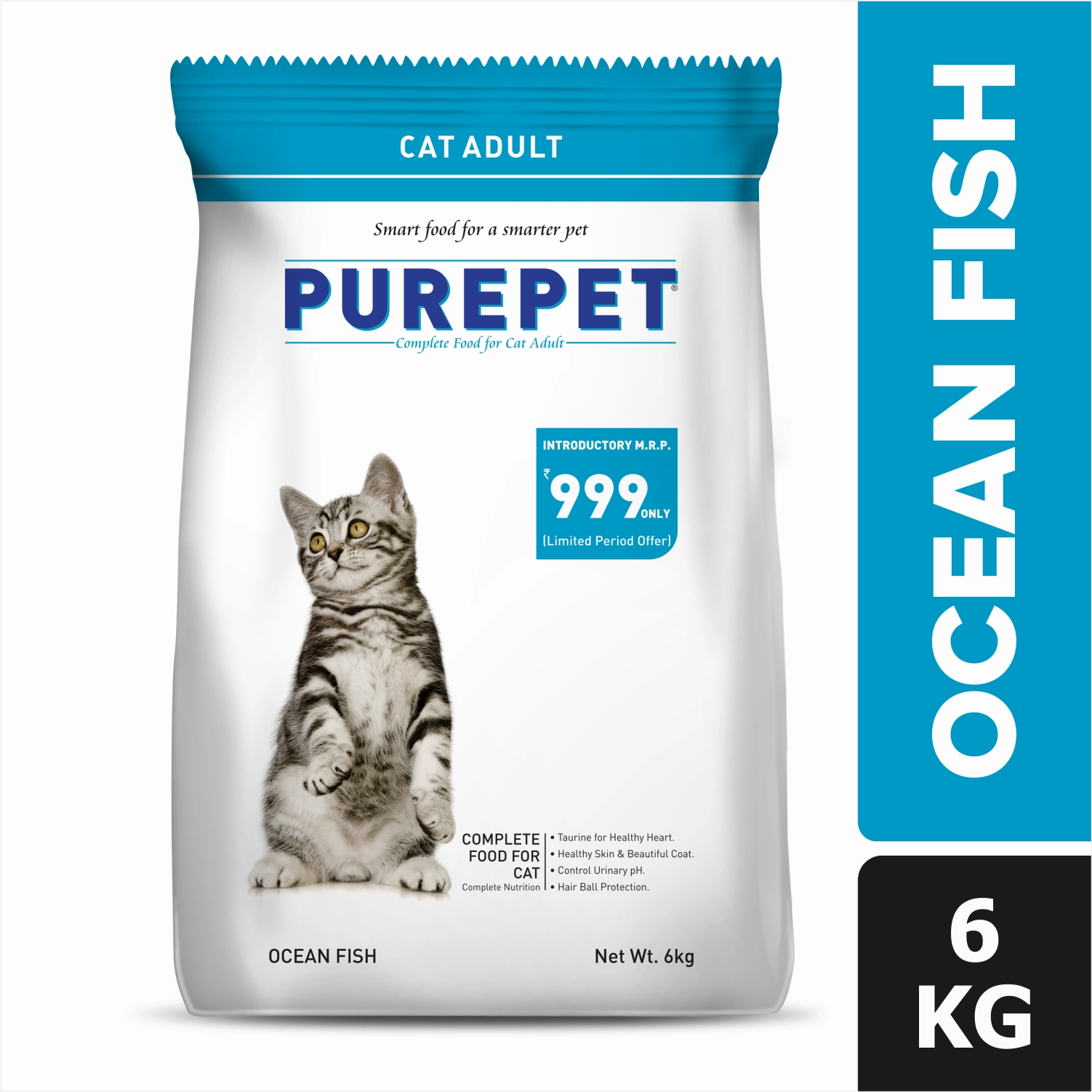 Purepet Ocean Fish and Tuna and Salmon Adult Cat Dry Food Combo