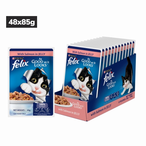Purina Felix Salmon with Jelly Adult Cat Wet Food