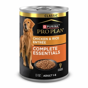 Purina Pro Plan Complete Essentials Classic Pate Dog Food, Chicken and Rice Entre