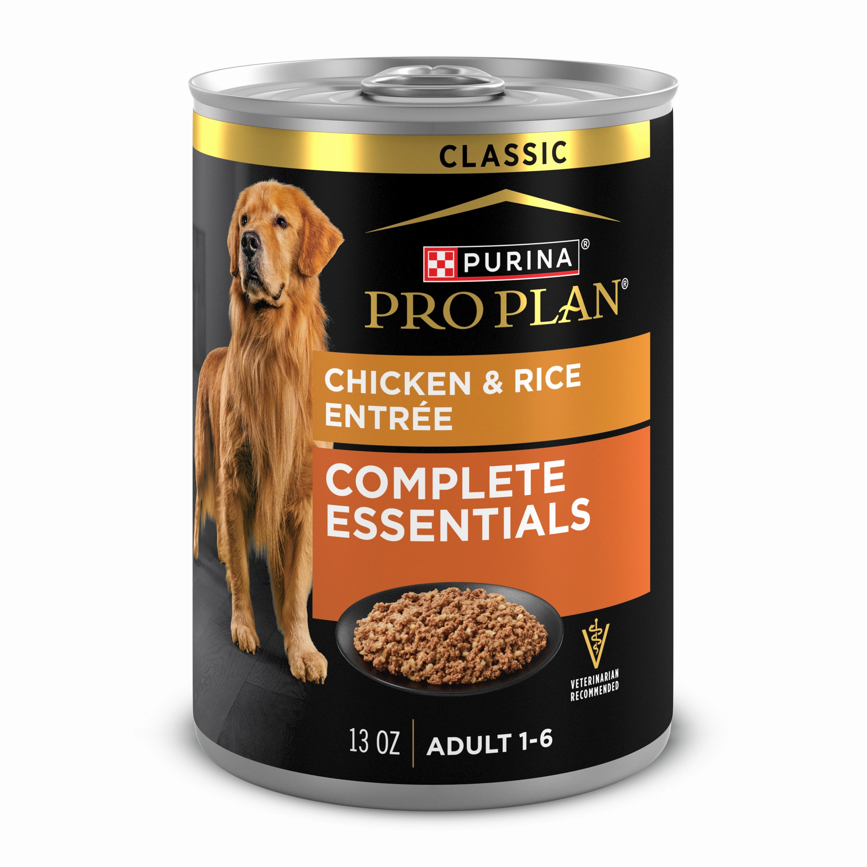 Purina Pro Plan Complete Essentials Classic Pate Dog Food, Chicken and Rice Entre
