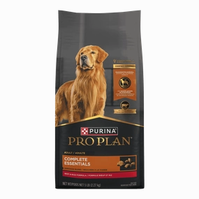 Purina Pro Plan Complete Essentials Shredded Blend Beef and Rice Dog Food Dry Formula with Probiotics for Dogs