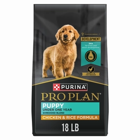 Purina Pro Plan High Protein Puppy Food Shredded Blend Chicken & Rice Formula
