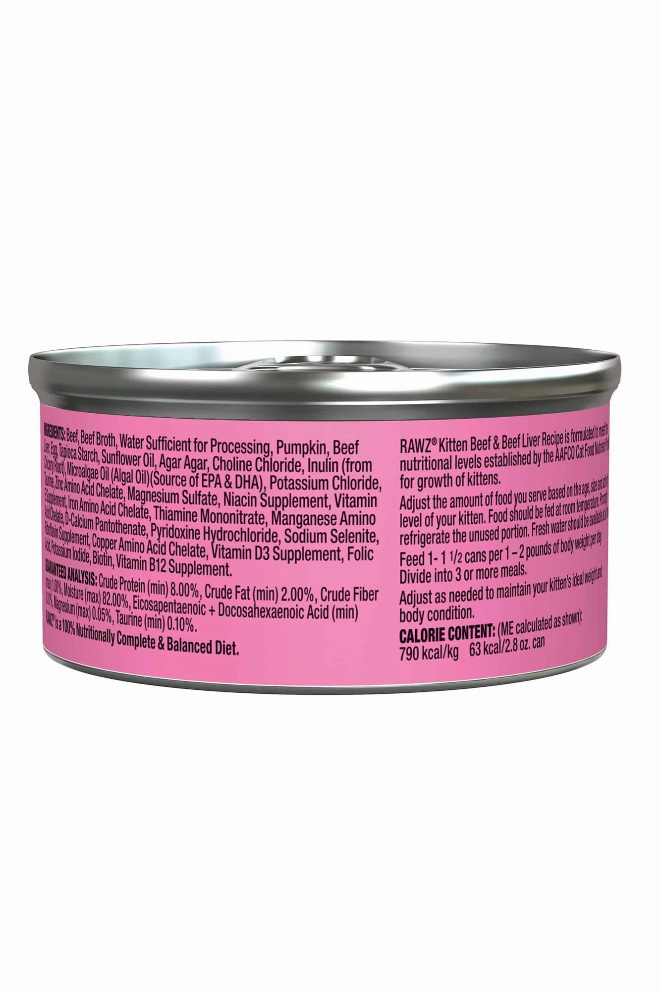 Rawz Beef and Liver Pate Wet Kitten Food