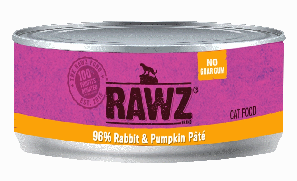 Rawz Cat 96% Rabbit & Pumpkin Pate