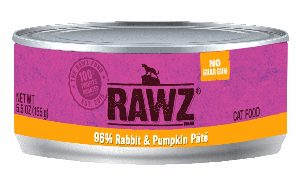 Rawz Cat 96% Rabbit & Pumpkin Pate