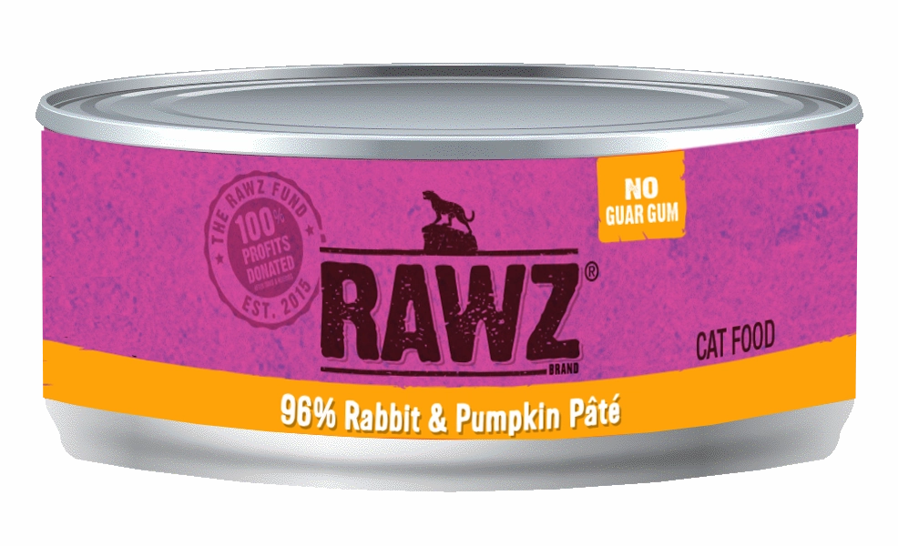 Rawz Cat 96% Rabbit & Pumpkin Pate