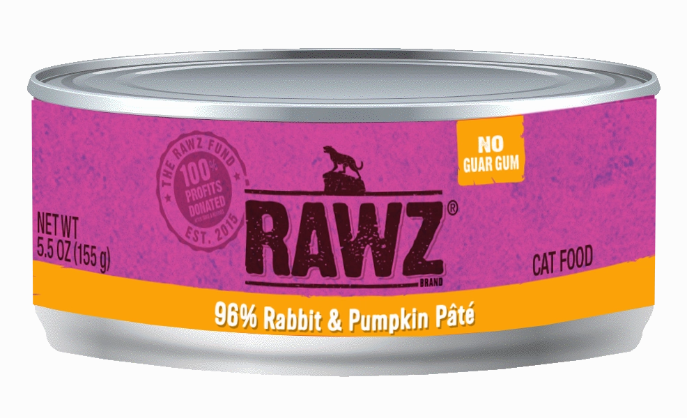 Rawz Cat 96% Rabbit & Pumpkin Pate