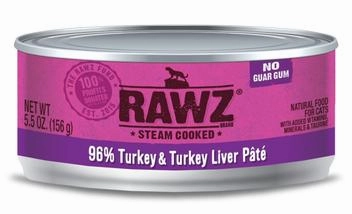 Rawz Cat 96% Turkey & Turkey Liver Pate