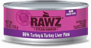 Rawz Cat 96% Turkey & Turkey Liver Pate
