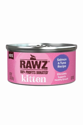 Rawz Salmon and Tuna Pate Wet Kitten Food