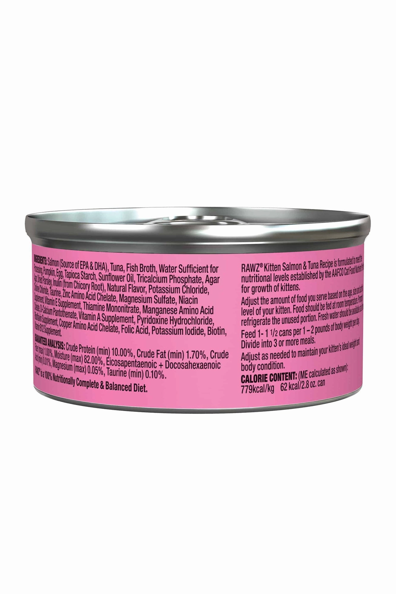 Rawz Salmon and Tuna Pate Wet Kitten Food