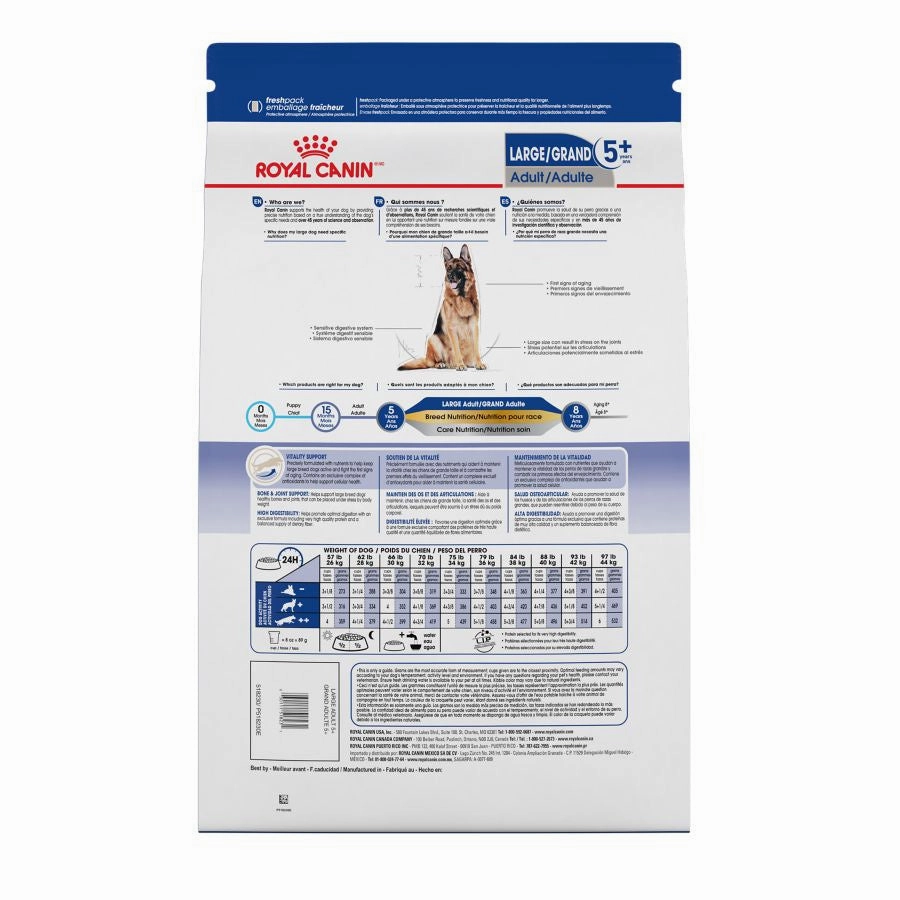 Royal Canin Size Health Nutrition Large Breed Adult 5  Dry Dog Food