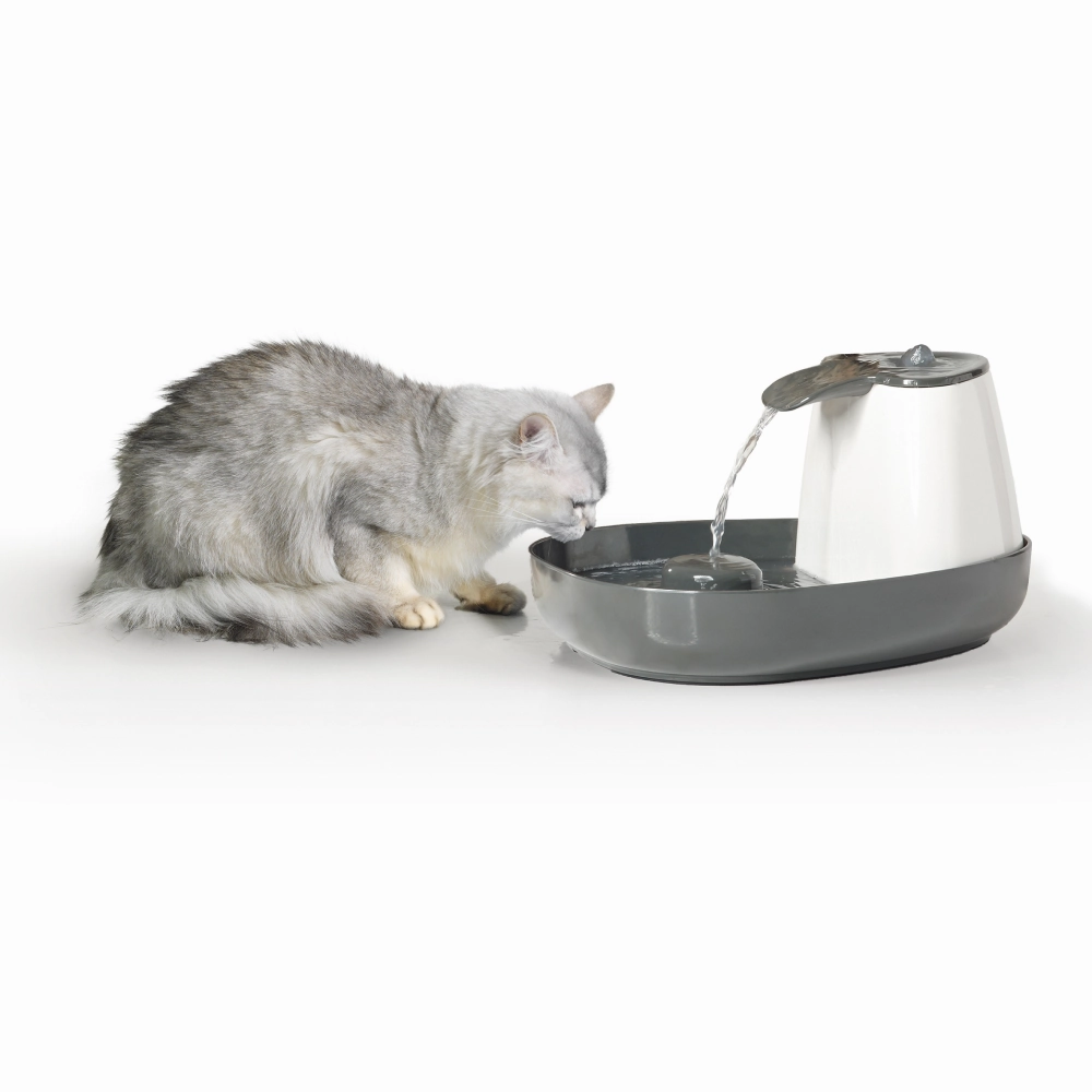 Savic Cascade Anthracite Water Fountain for Cats (Grey)